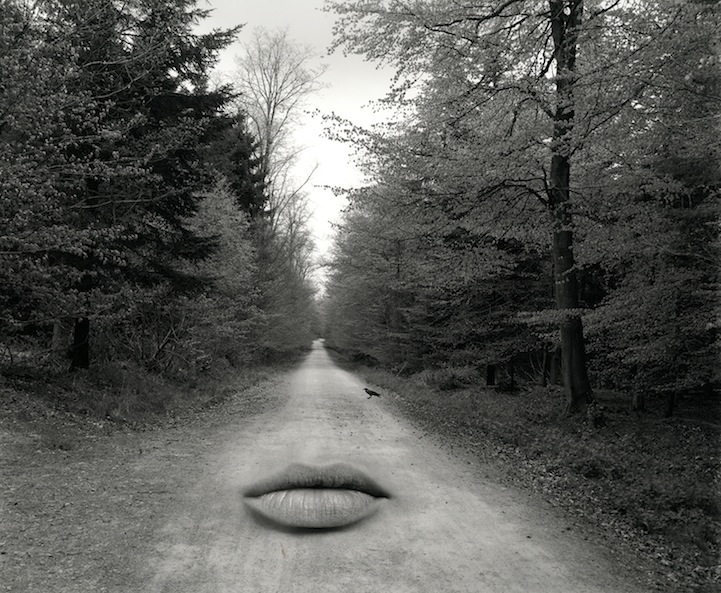 Lips on a road