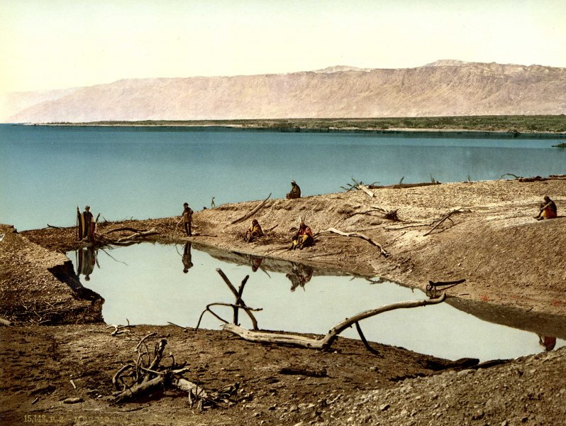 On the northern bank of the Dead Sea